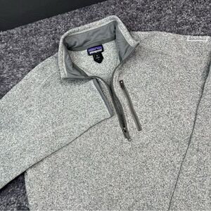 Patagonia Better Sweater 1/4 Zip Pullover Fleece Men's Size XL Gray Warm Cozy